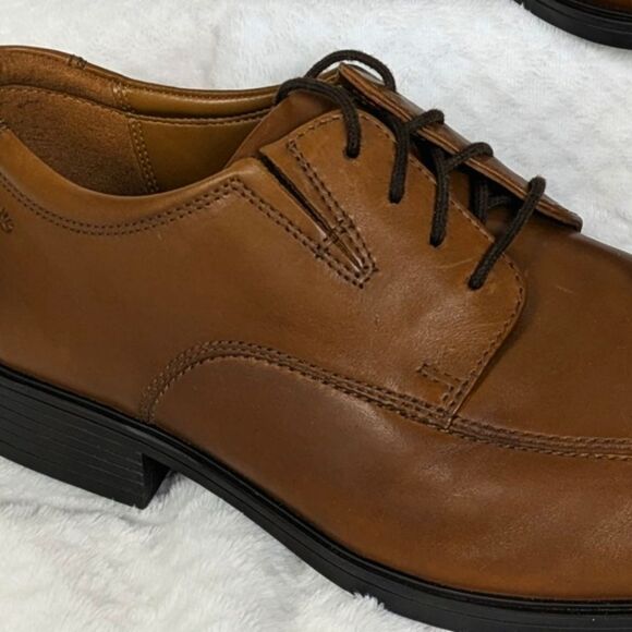 Men\'s Collection by Clark\'s Tilden Walk Oxford Dark Tan Leather Size 11 Handsome main image 14